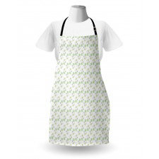 Pastel Exotic Leaves Art Apron