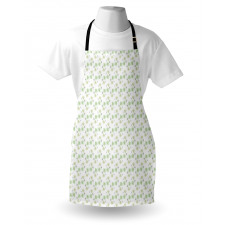 Pastel Exotic Leaves Art Apron