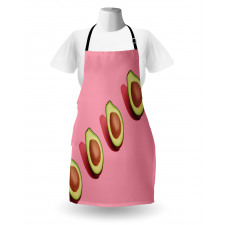 Halved Fresh Avocados Apron