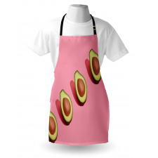 Halved Fresh Avocados Apron