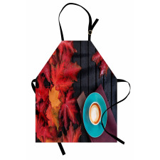 Coffee Fall Leaves Apron