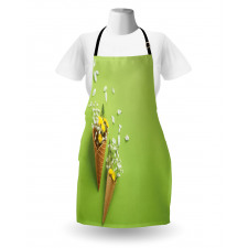 Flowers in Cones Apron