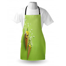 Flowers in Cones Apron