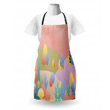 Pastel Fall Leaves Apron