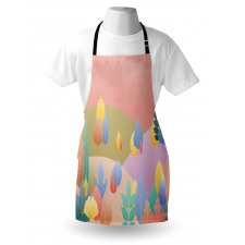 Pastel Fall Leaves Apron