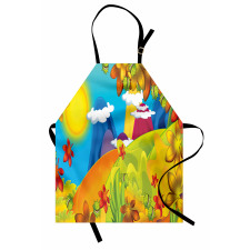 Cartoon Autumn Nature Apron