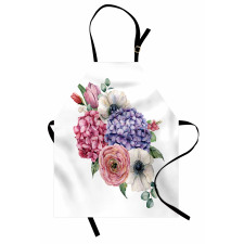 Hydrangea Mix Bouquet Art Apron