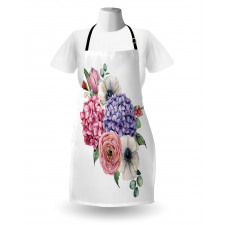 Hydrangea Mix Bouquet Art Apron