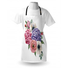 Hydrangea Mix Bouquet Art Apron