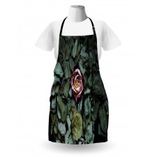 Rose Flower Dry Leaves Apron