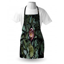 Rose Flower Dry Leaves Apron