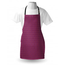 Magenta Floral Art Apron