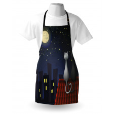 Cats on the Roof Valentines Apron