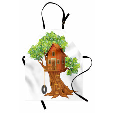 Wooden Home on Branches Apron