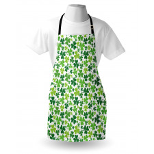 Irregular Shamrocks Pattern Apron