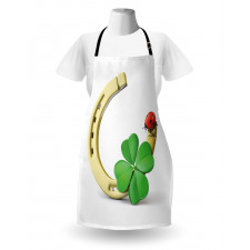 Horseshoe Ladybug Shamrock Apron