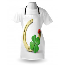 Horseshoe Ladybug Shamrock Apron