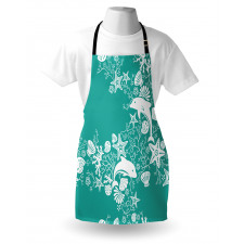 Dolphins and Flowers Apron