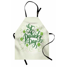 St Patrick's Day Swirls Art Apron