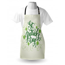 St Patrick's Day Swirls Art Apron