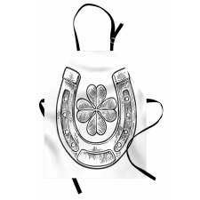 Shamrock and Horseshoe Image Apron