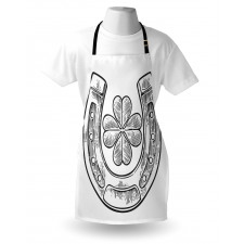 Shamrock and Horseshoe Image Apron