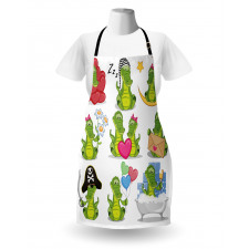 Characters in Action Apron