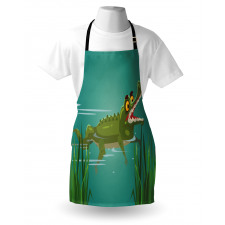 Cartoon in a Lake Apron