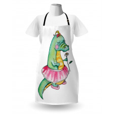 Watercolor Style Female Apron