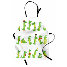 Group of Funny Animals Apron