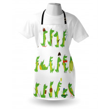 Group of Funny Animals Apron