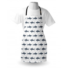 Swimming Wild Fishes Apron