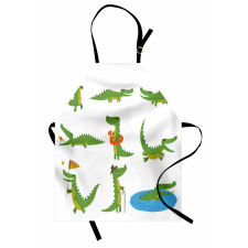 Happy Cartoon Characters Apron