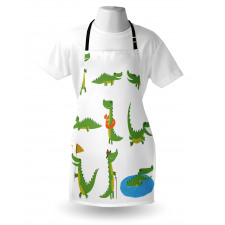 Happy Cartoon Characters Apron