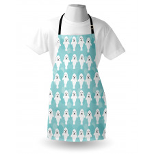 White Baby Seals Ocean Apron