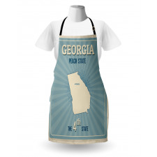 Typographic Map Pattern Apron