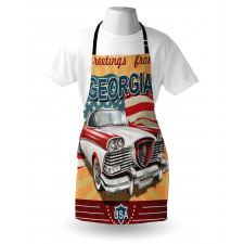 Touristic Greeting Pattern Apron