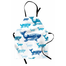 Ocean Animals Colorful Apron