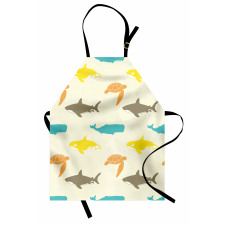 Whale Shark and Turtle Apron