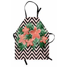 Floral Blossom on Chevron Apron