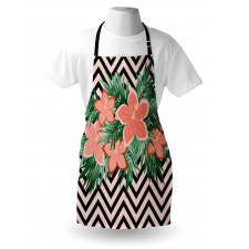 Floral Blossom on Chevron Apron