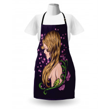 Floral Graphic Style Apron