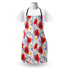 Poppy and Daisy Flower Apron