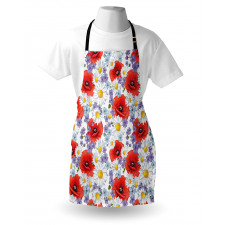 Poppy and Daisy Flower Apron