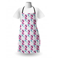 Poppies Leaves Buds Apron