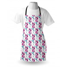 Poppies Leaves Buds Apron