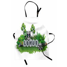 Madagascar Forest Animals Apron