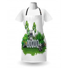 Madagascar Forest Animals Apron