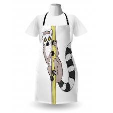 Tropical Ring Tailed Cartoon Apron