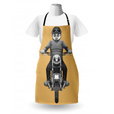 Tropical Monkey Scooter Art Apron